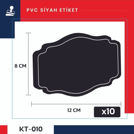 Silinebilir, Yeniden Yazılabilir Pvc'den Siyah Fiyat Etiketlikleri, Pvc Kara Tahtalar, 8 Cm X 12 Cm