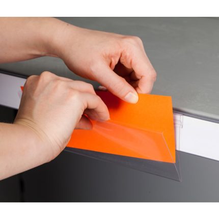 Pvc Yapışkanlı V Tipi Raf Fiyat Etiketliği 7,8 cm X 10 cm - 50'li Paket - Pr-78100